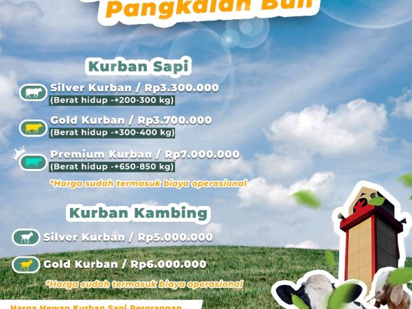 Yuk! Daftar Ibadah Kurban 1446 H di Masjid Imam Syafi’i Pangkalan Bun