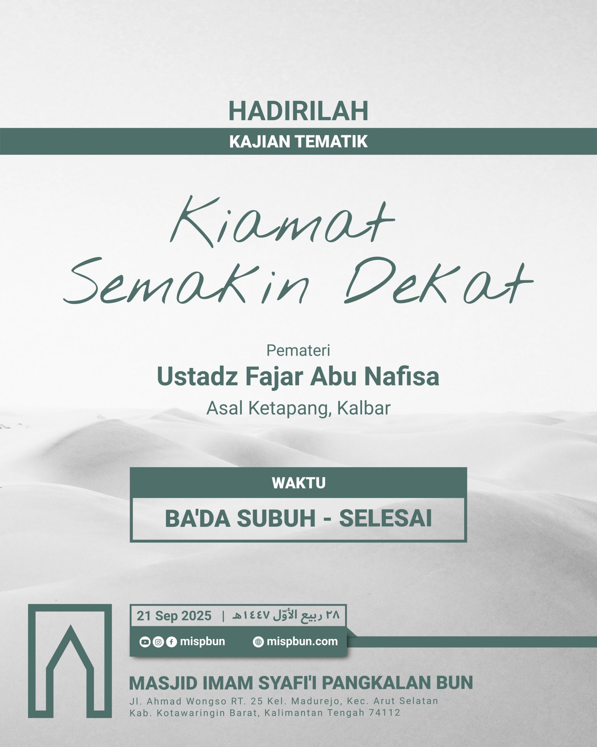 Dauroh Ustadz Fajar Abu Nafisa